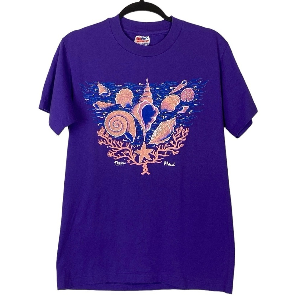 Vintage 1992 single stitch Maui seashell T-shirt